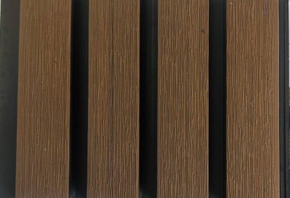 External Half Cladding In Walnut 4 Slat 3 M - Cladding Supplies Of Australia