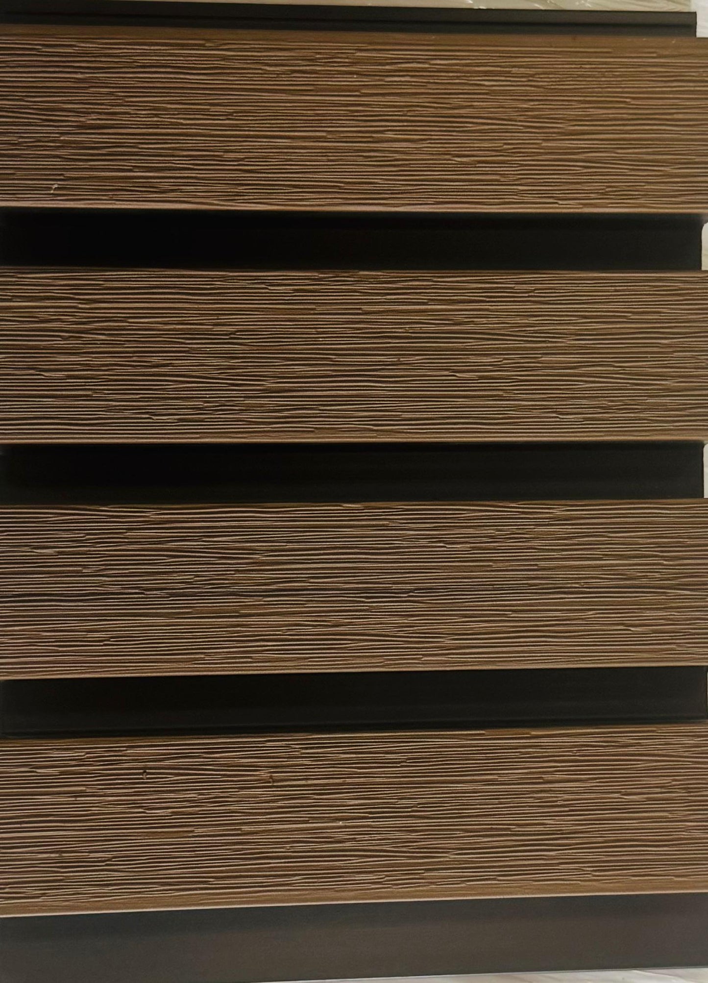 External Half Cladding In Walnut 4 Slat 3 M - Cladding Supplies Of Australia
