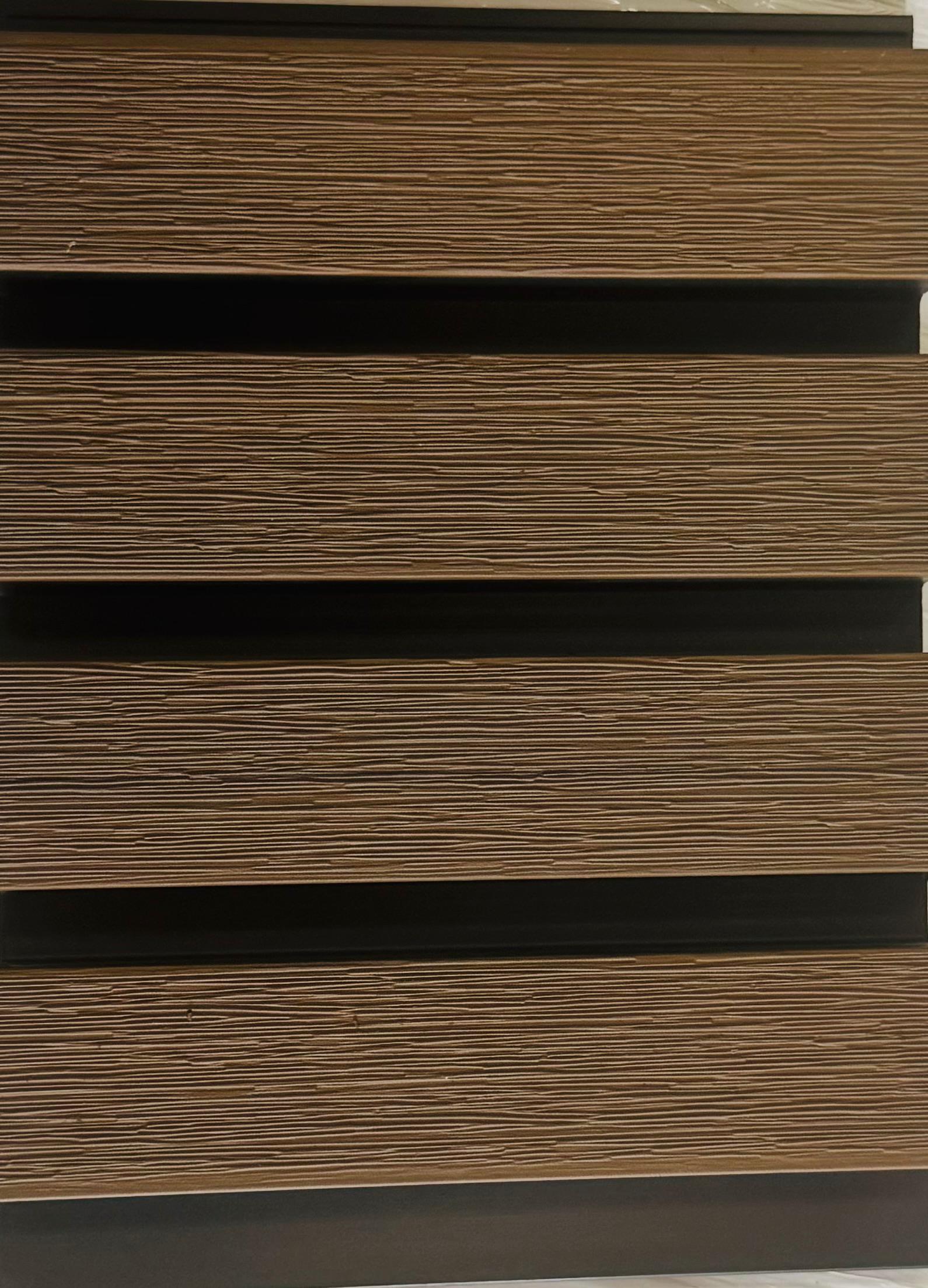 External Half Cladding In Walnut 4 Slat 3 M - Cladding Supplies Of Australia