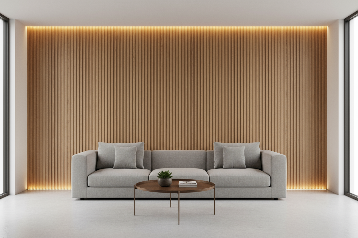 Internal Cladding 21MM In Teak 4 Slat 5.8 M