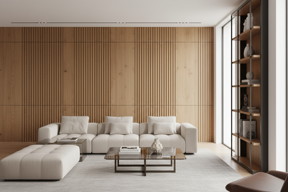 Internal Cladding 24MM In Teak 4 Slat 5.8 M