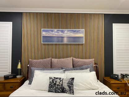 Internal Cladding In Dark Teak 4 Slat 2.7 M - Cladding Supplies Of Australia