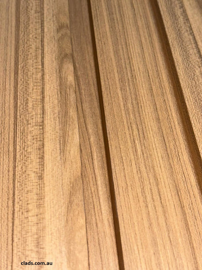 Internal Cladding In 21 MM Teak Big Flute 4 Slat 5.8 M - Cladding Supplies Of Australia