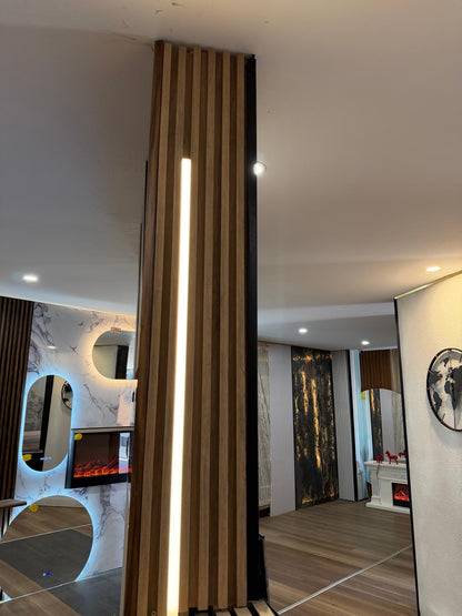 LED light installed in internal cladding accessory by Cladding Supplies Of Australia, showcasing modern lighting in interior decor.