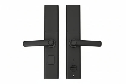 Black Cladding Supplies Of Australia Smart Door Lock Model Z12 with keypad and sleek modern design.
