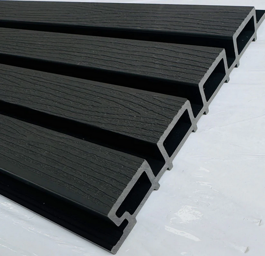 External Half Cladding in Charcoal Grey 4 Slat 5.8 M