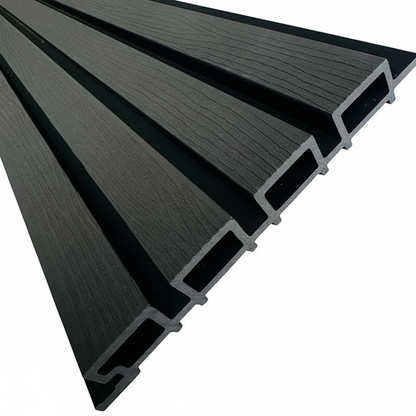 External Half Cladding in Charcoal Grey 4 Slat 5.8 M