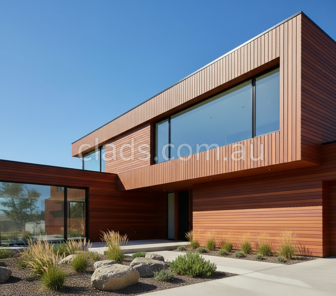 External Cladding In Mahogany 4 Slat 2.8 M - Cladding Supplies Of Australia