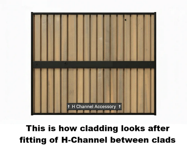 External Half Cladding In Walnut 4 Slat
