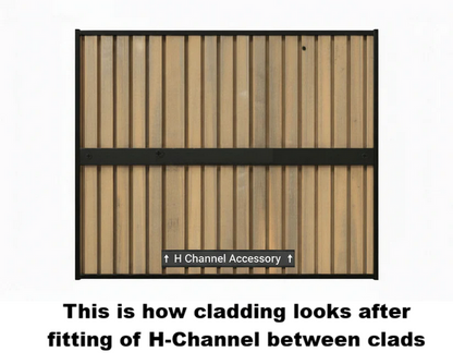 External Half Cladding In Walnut 4 Slat