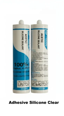 Adhesive Hightack White and Silicone Clear