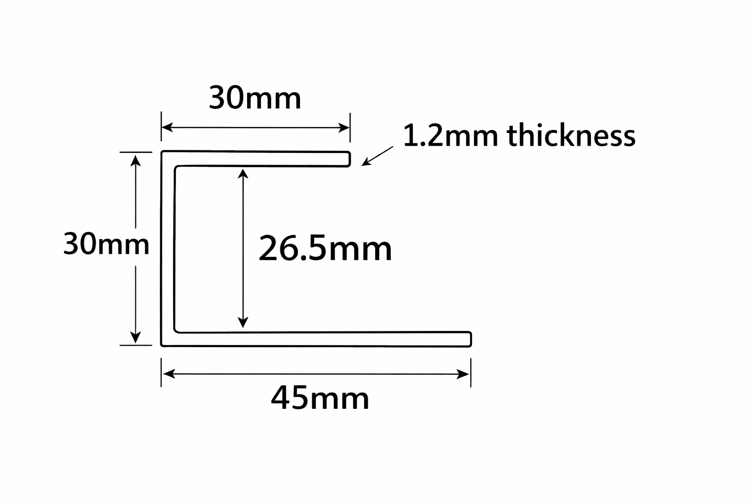U-channel external cladding accessory by Cladding Supplies of Australia for finishing and securing exterior wall panels.