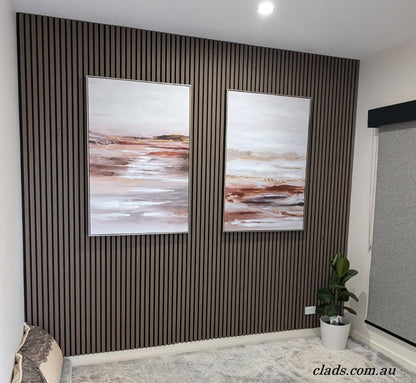Acoustic Panel In Walnut Oak 2.4 M