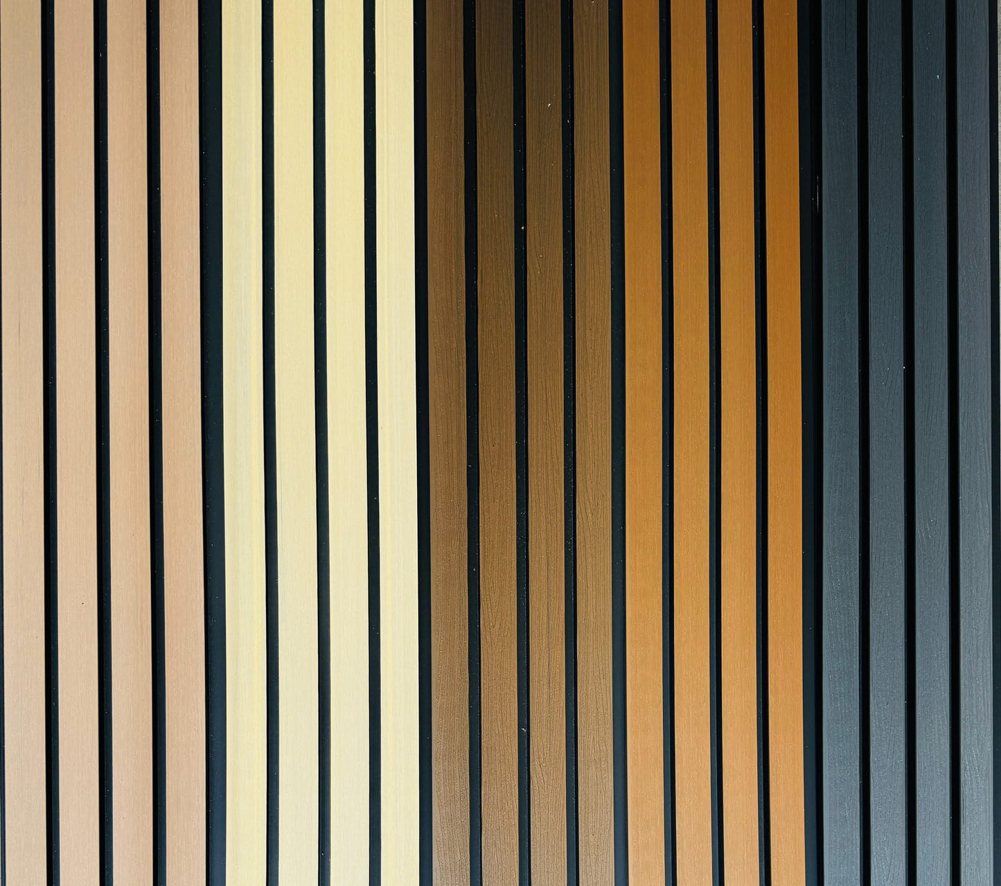 External Half Cladding In Walnut Tree Pattern 4 Slat - Cladding Supplies Of Australia