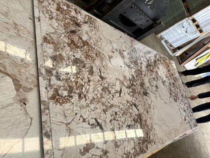 High Glossy Stone PVC Alaska White-B with 2.7M