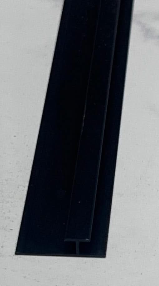 H JOINT TO JOIN BETWEEN TWO MARBLE SHEET IN BLACK 3 M
