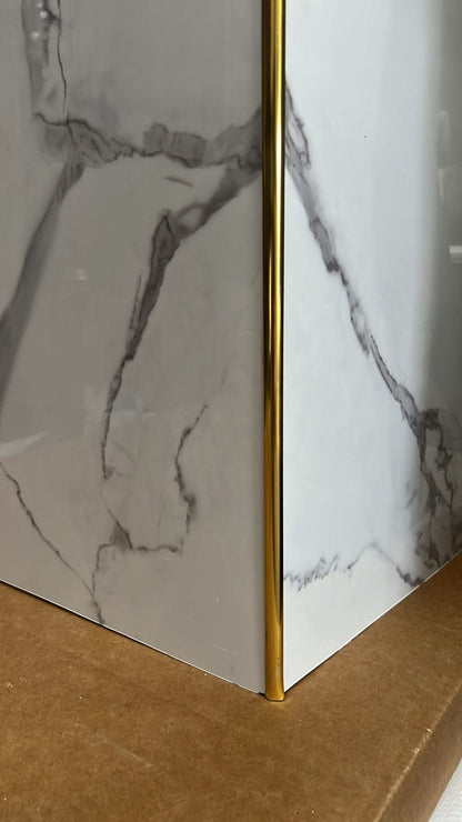 TRIM FOR INTERNAL CORNER FOR MARBLE SHEET IN GOLD 3 M