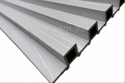 Internal Cladding In 24 MM Snow White 4 Slat 2.7 M - Cladding Supplies Of Australia