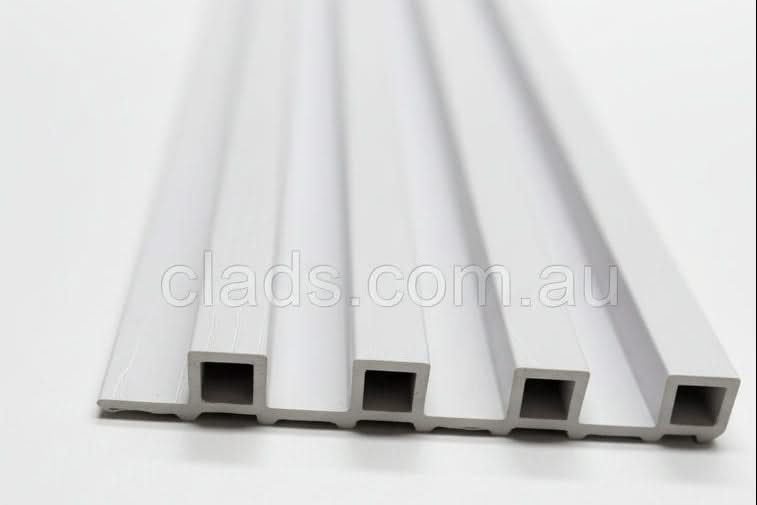 Internal Cladding In 24 MM Snow White 4 Slat 2.7 M - Cladding Supplies Of Australia