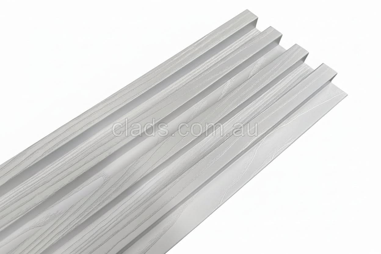 Internal Cladding In 24 MM Snow White 4 Slat 2.7 M - Cladding Supplies Of Australia