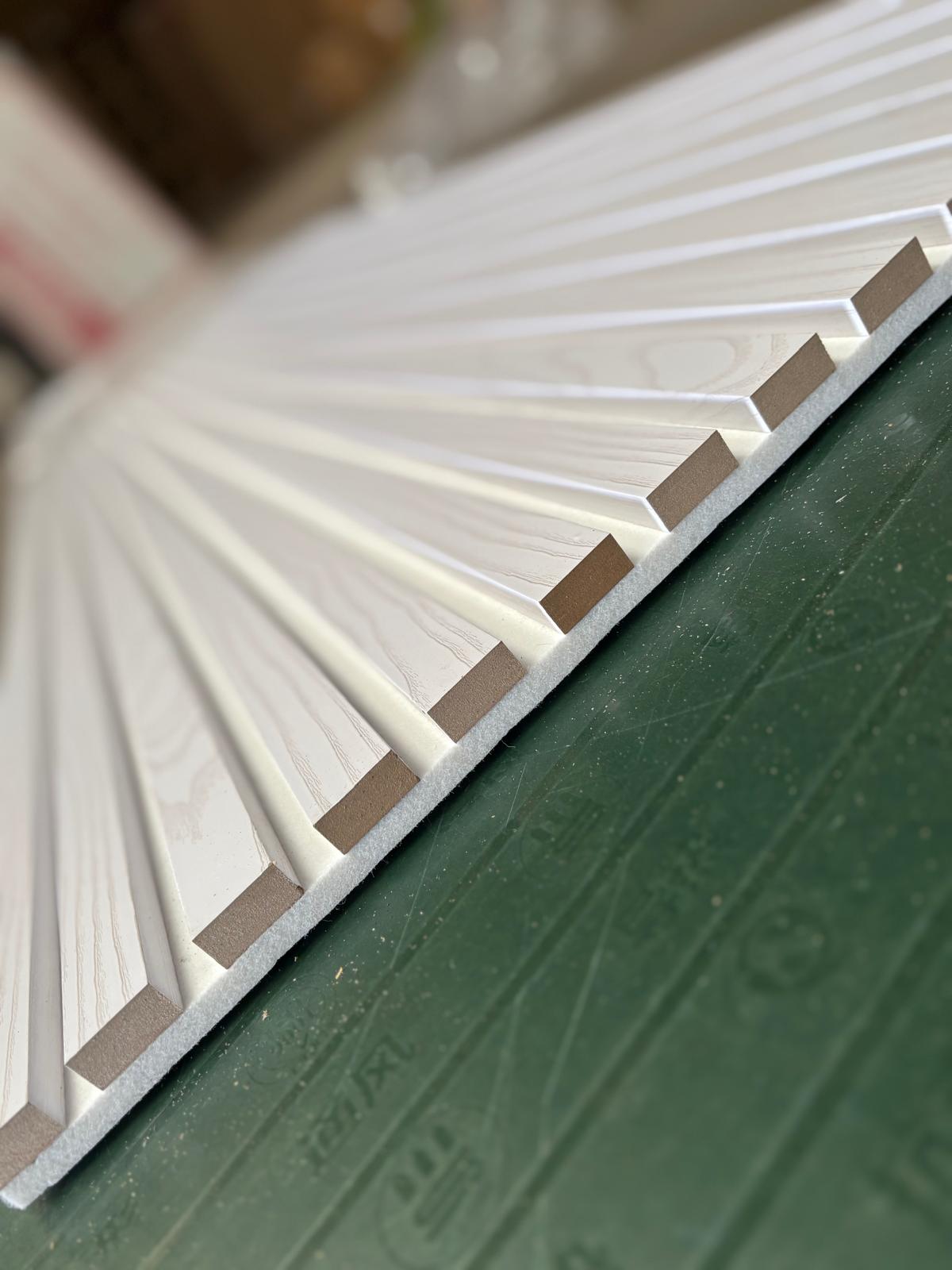 Acoustic Panel/MDF Core 3 Sides Cover In Snow White Mountain 2.7 M - Cladding Supplies Of Australia