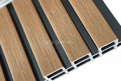 External Half Cladding In Teak 4 Slat - Cladding Supplies Of Australia