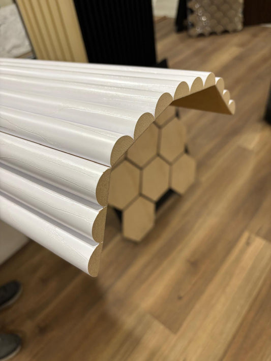 Flexible Mdf Half Round In White 2.7 M - Cladding Supplies Of Australia