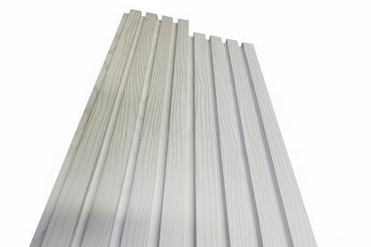 Internal Cladding In 21 MM White Big Flute 4 Slat 5.8 M - Cladding Supplies Of Australia