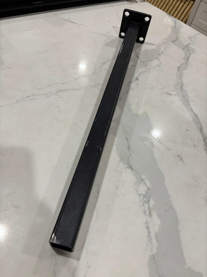 Horizontal WPC cladding post and accessories by Cladding Supplies of Australia, showing textured wood-like finish and mounting hardware.