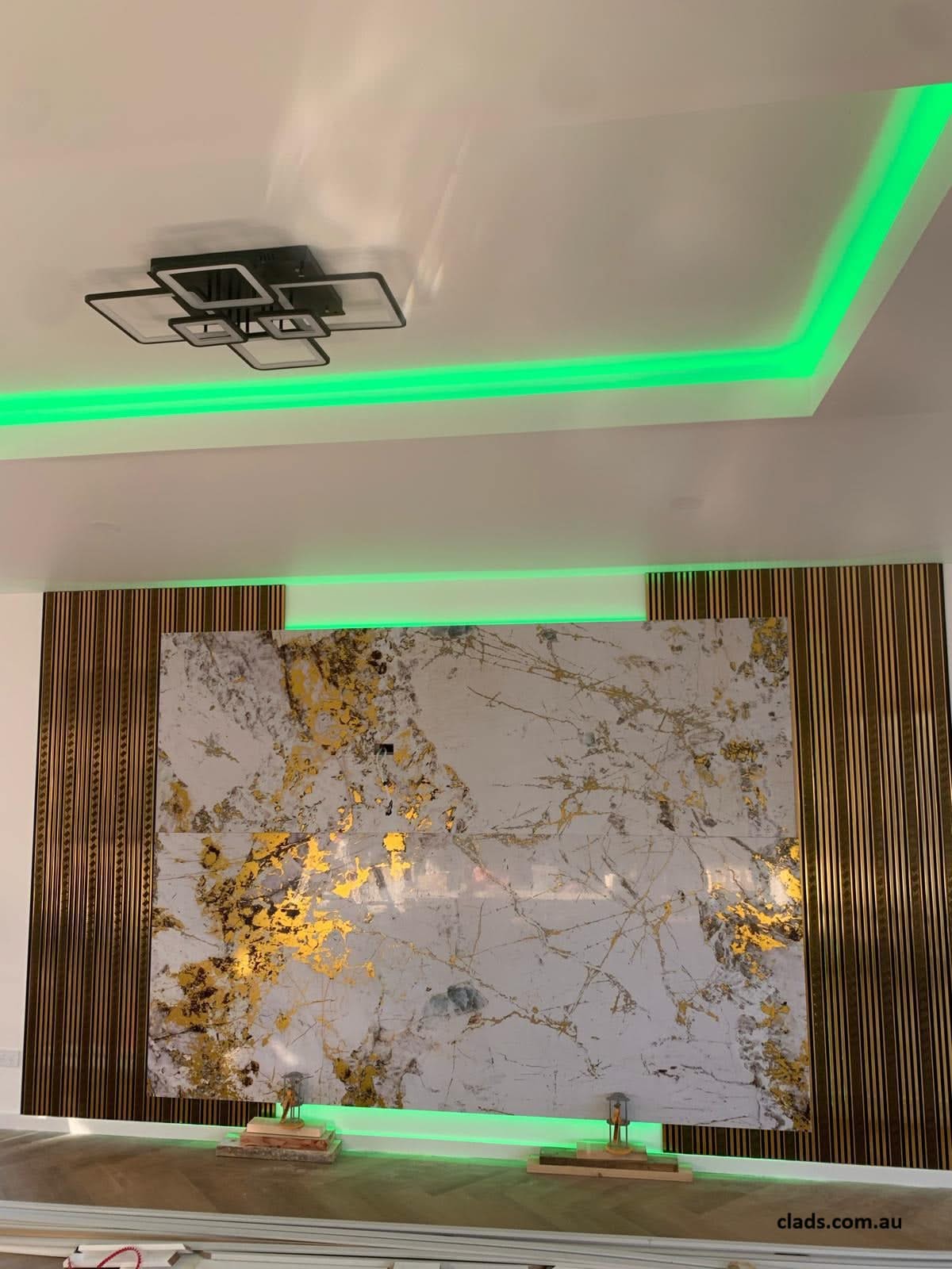 Marble Sheet in 3D Gold 3 M - Cladding Supplies Of Australia