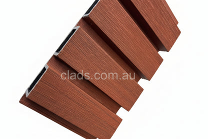 External Cladding In Mahogany 4 Slat - Cladding Supplies Of Australia