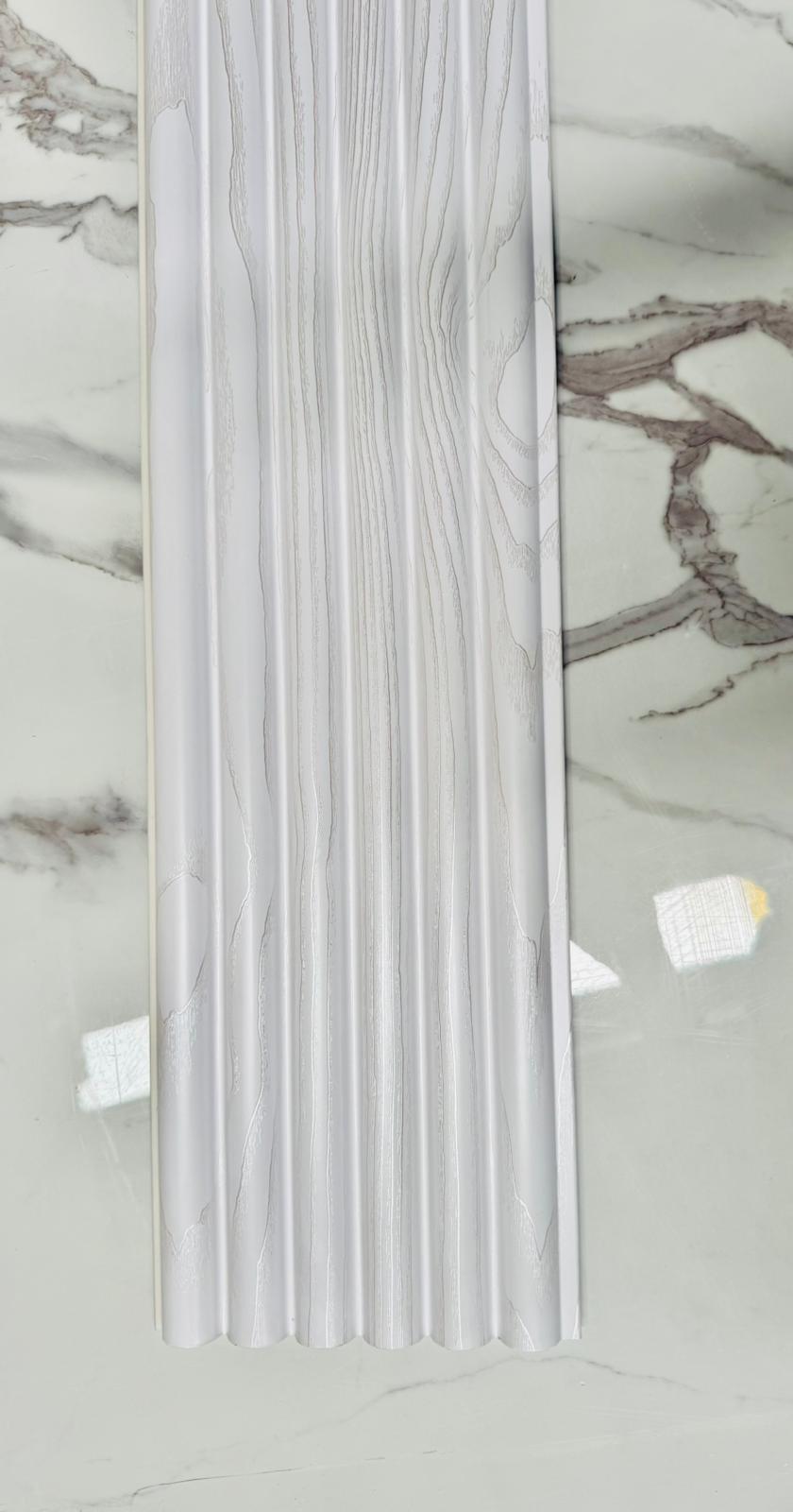 Half Circle Cladding Modernise Any Room with White WPC Cladding Panels
