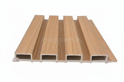 Internal Cladding In 21 MM Teak Big Flute 4 Slat 5.8 M - Cladding Supplies Of Australia