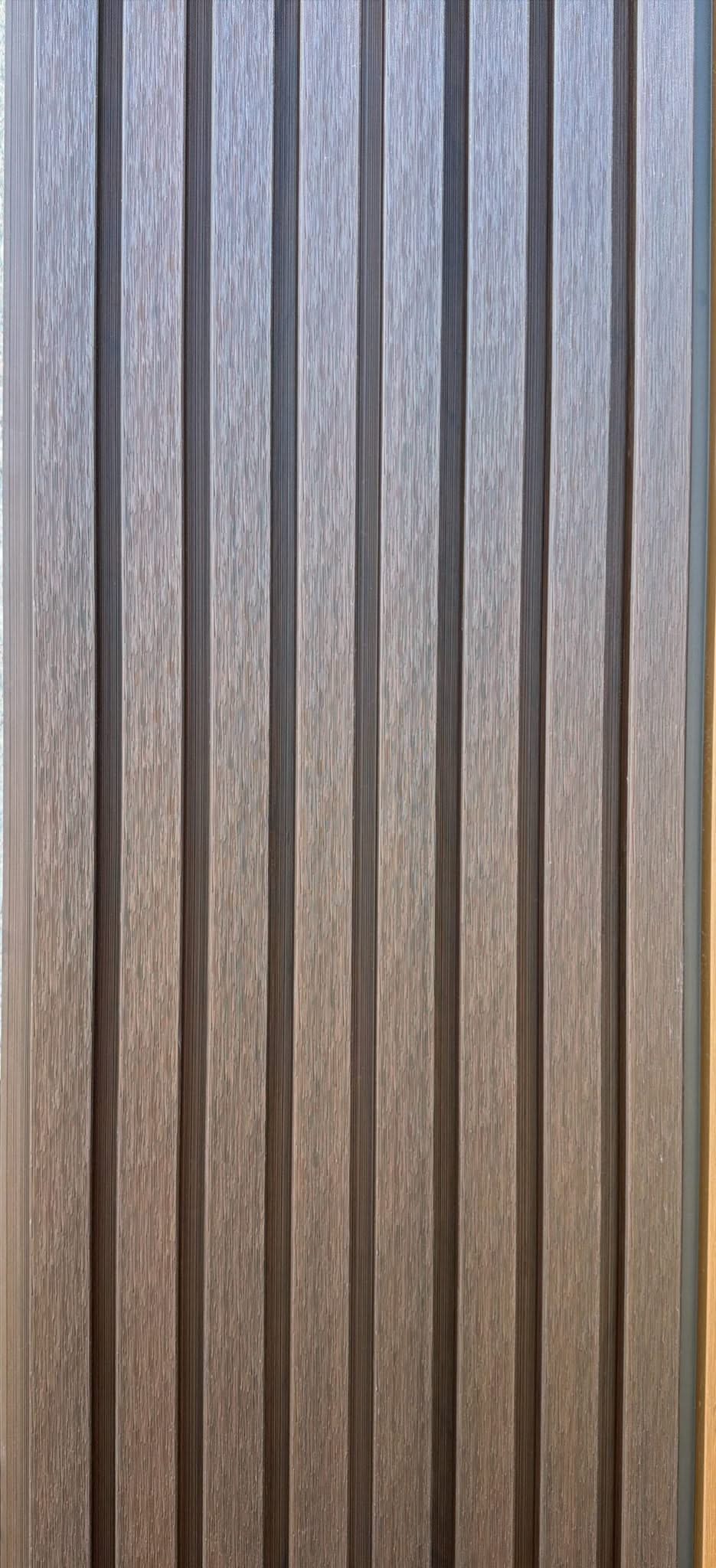 Walnut Mini Rib Cladding Discover External Cladding With IPE 4 Slats 2.7 Meter