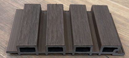 External Cladding in Dark Walnut 4 Slat - Cladding Supplies Of Australia