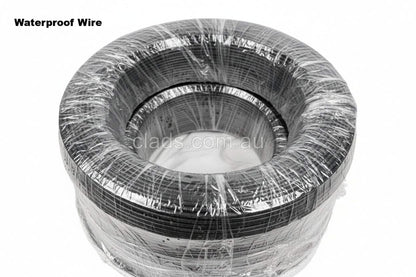 Close-up of external cladding accessories with wire components from Cladding Supplies of Australia, showing detailed metal fittings.