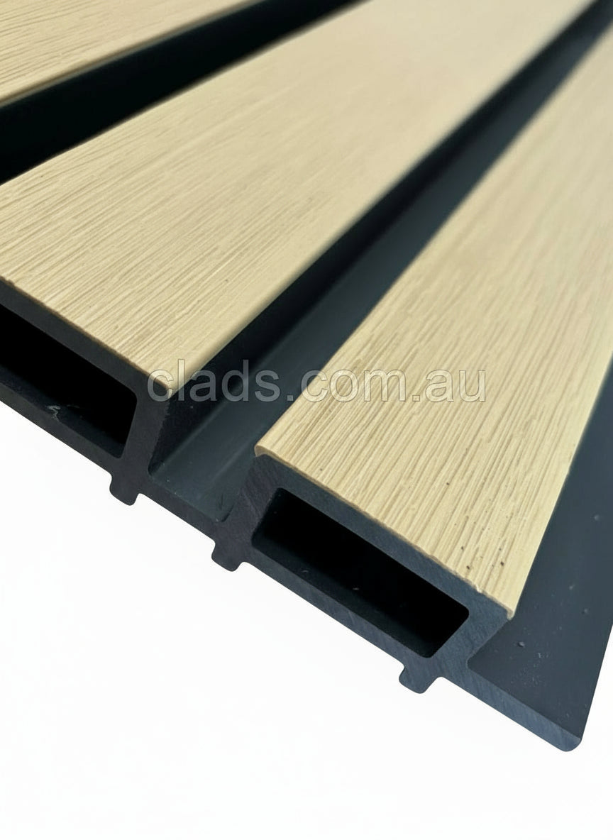 External Half Cladding Natural Oak Color 4 Slat | Cladding Supplies