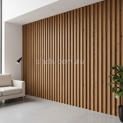 Internal Cladding In Dark Ebony 4 Slat 2.7 M - Cladding Supplies Of Australia