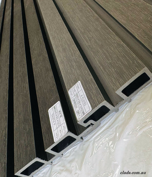 External Cladding In Charcoal Grey 4 Slat 3 M - Cladding Supplies Of Australia