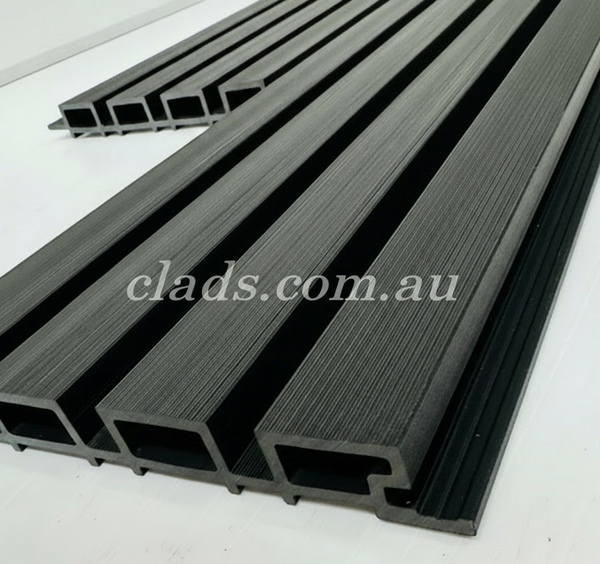 External Cladding In Black 4 Slat External Cladding In Black 4 Slat