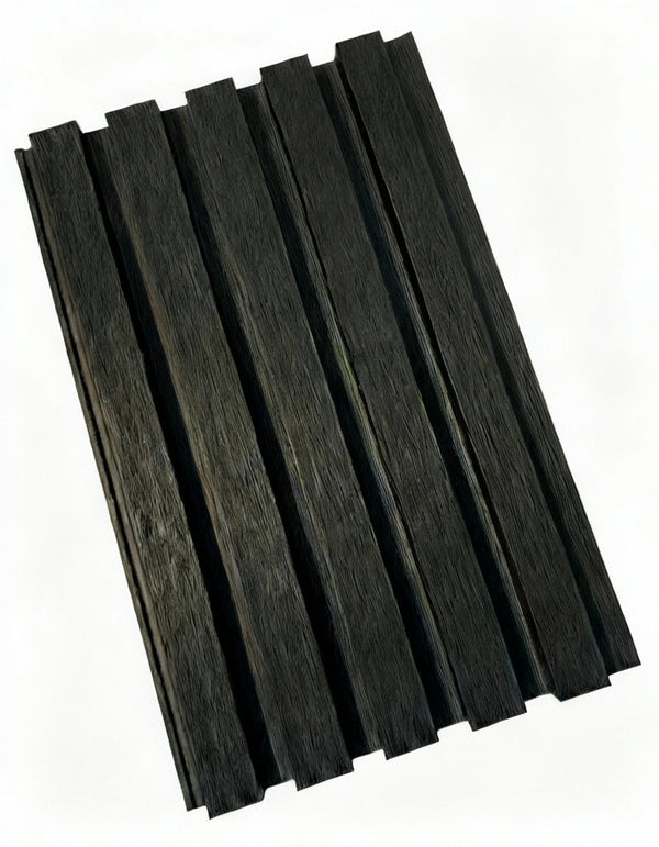 External Cladding In Black 5 Slat