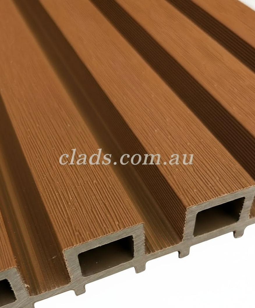 External Cladding In Brown 5 Slat | Durable Wall Panels for Buildings