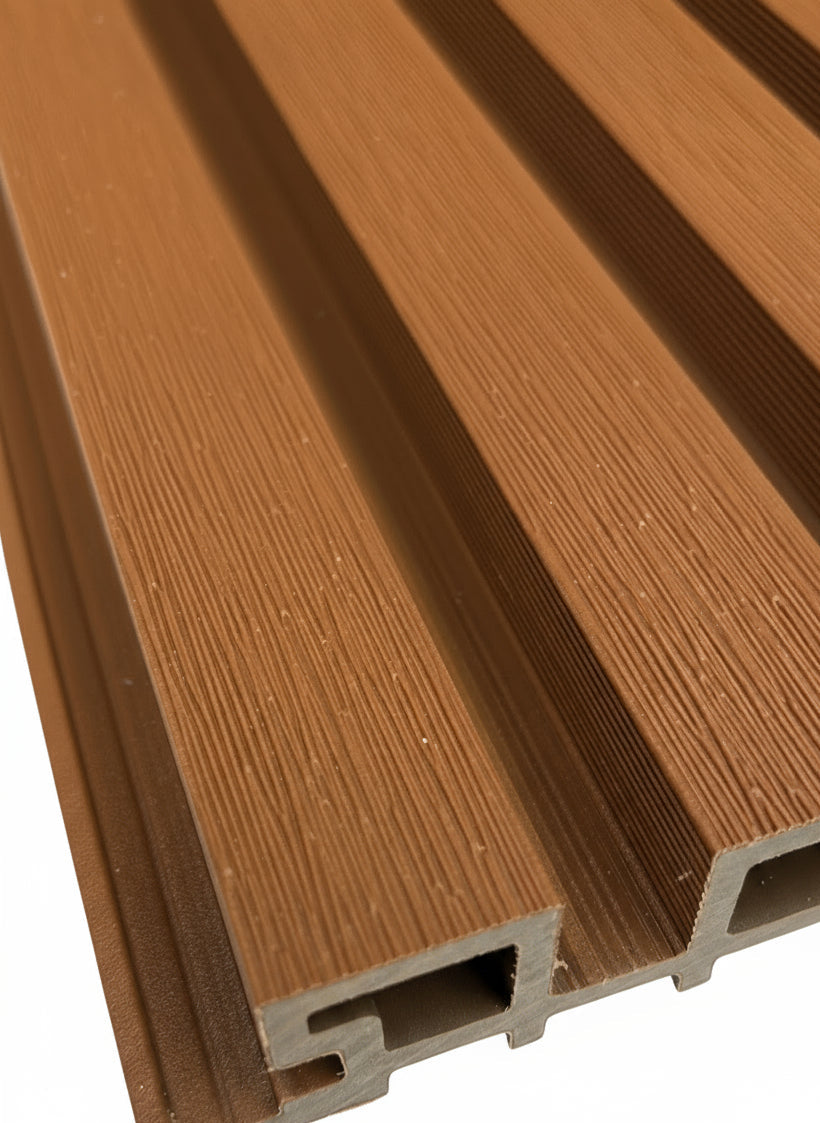 External Cladding In Brown 5 Slat | Durable Wall Panels for Buildings