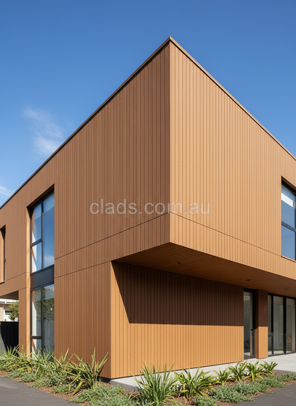 External Cladding In Brown 5 Slat - Cladding Supplies Of Australia