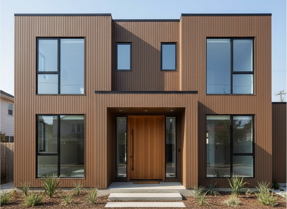 External Cladding In Chocolate Color 4 Slat 2.9 M