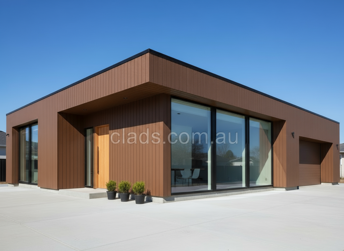 External Cladding Chocolate Color 4 slat 1 M