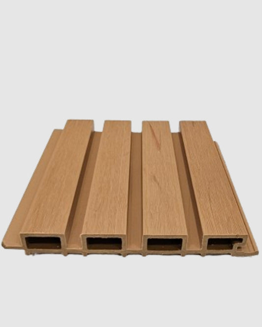 External Cladding In Light Teak 4 Slat 3 M - Cladding Supplies Of Australia