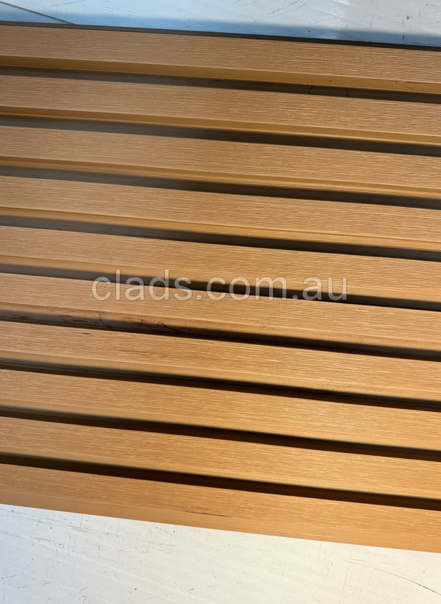 Latte External Cladding High-Quality Light Teak Cladding Panel - 2.2M Length