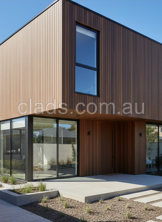 External Cladding In Walnut 4 Slat 3 M