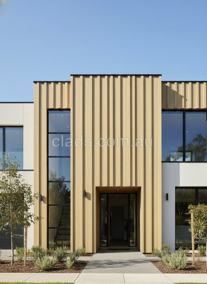 External Cladding Teak Color Of Decking 4 Slat-3 M - Cladding Supplies Of Australia